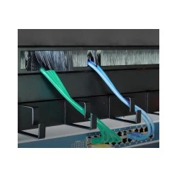 POWERTECH βούρτσα προστασίας για rack NETW-0030, 19"/1U, μεταλλικό, μαύρο