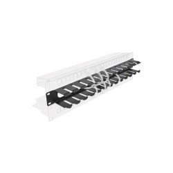 POWERTECH cable management NETW-0047 για rack 19"/1U, μεταλλικό, μαύρο
