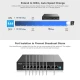 HIMAX PoE switch PS1802E-L, 8x Ethernet PoE & 2x Ethernet θύρες, έως 100Mbps