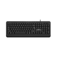 POWERTECH ενσύρματο πληκτρολόγιο PT-1066 multimedia EN/GR σε μαύρο χρώμα