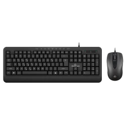 POWERTECH set ποντίκι & πληκτρολόγιο PT-1067 ενσύρματο 1000dpi μαύρο