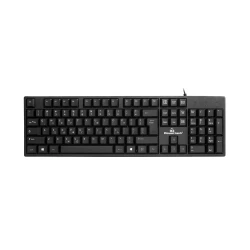 Ενσύρματο πληκτρολόγιο POWERTECH PT-1074 1.35m EN/GR μαύρο