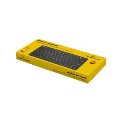 POWERTECH ασύρματο πληκτρολόγιο PT-1153, 2.4GHz & Bluetooth, μαύρο POWERTECH ασύρματο πληκτρολόγιο PT-1153, 2.4GHz & Bluetooth, μαύρο