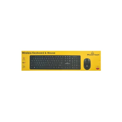 Σετ ποντίκι & πληκτρολόγιο POWERTECH PT-1189 ασύρματο ανάλυση έως 1600DPI σε μαύρο χρώμα Σετ ποντίκι & πληκτρολόγιο POWERTECH PT-1189 ασύρματο ανάλυση έως 1600DPI σε μαύρο χρώμα