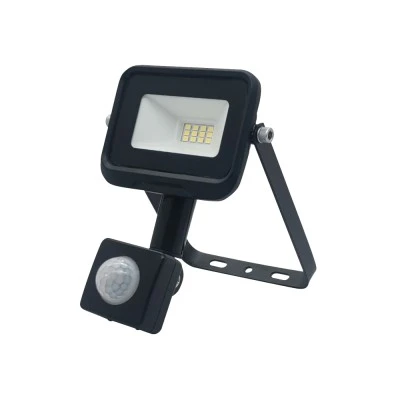 Στεγανός Προβολέας LED 10W με ενδιάμεσο φως 4000K με Αισθητήρα Κίνησης IP65