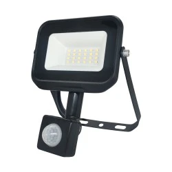 Στεγανός Προβολέας LED 20W με ενδιάμεσο φως 4000K με Αισθητήρα Κίνησης IP65