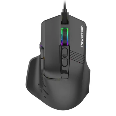 POWERTECH ενσύρματο gaming ποντίκι PT-1274, RGB φως, οπτικό, 12000DPI, μαύρο POWERTECH ενσύρματο gaming ποντίκι PT-1274, RGB φως, οπτικό, 12000DPI, μαύρο