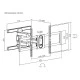 POWERTECH επιτοίχια βάση τηλεόρασης PT-1280, 43-100", έως 60kg, full motion POWERTECH επιτοίχια βάση τηλεόρασης PT-1280, 43-100", έως 60kg, full motion
