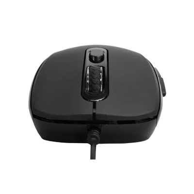 POWERTECH ενσύρματο ποντίκι PT-1290, οπτικό, έως 1600DPI, μαύρο