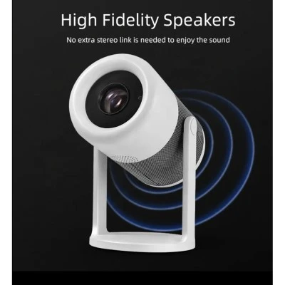 Powertech Projector LCD Full HD Λάμπας LED με Wi-Fi και Ενσωματωμένα Ηχεία