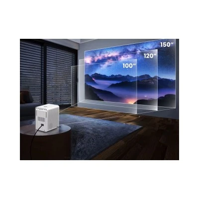 Powertech Projector LCD Full HD Λάμπας LED με Wi-Fi και Ενσωματωμένα Ηχεία