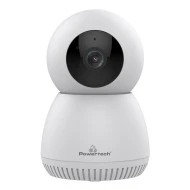 Smart κάμερα ασφαλείας POWERTECH PT-1337 με ανάλυση 3MP, WiFi, περιστροφή PTZ και υποστήριξη SD