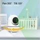 Ενδοεπικοινωνία μωρού POWERTECH PT-1345 με κάμερα, οθόνη 7", ανάλυση 1080p και περιστροφή PTZ