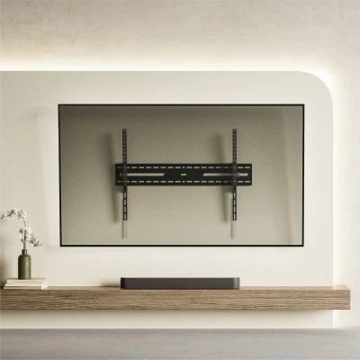 POWERTECH επιτοίχια βάση τηλεόρασης PT-1368, 43-100", έως 75kg, ρυθμιζόμενη κλίση