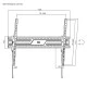 POWERTECH επιτοίχια βάση τηλεόρασης PT-1368, 43-100", έως 75kg, ρυθμιζόμενη κλίση