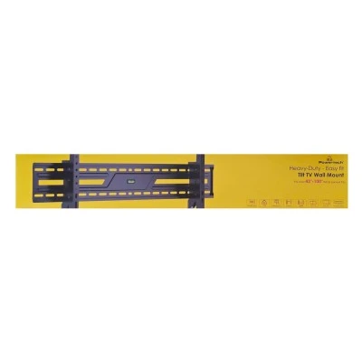 POWERTECH επιτοίχια βάση τηλεόρασης PT-1368, 43-100", έως 75kg, ρυθμιζόμενη κλίση