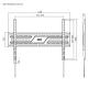 POWERTECH επιτοίχια βάση τηλεόρασης PT-1371, 37-86", έως 75kg, fixed