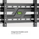 POWERTECH επιτοίχια βάση τηλεόρασης PT-1373, 32-75", έως 75kg, fixed