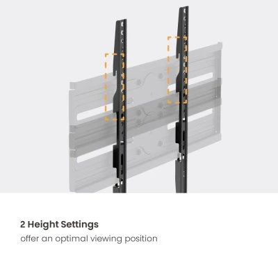 POWERTECH επιτοίχια βάση τηλεόρασης PT-1389, 37-80", έως 40kg, full motion