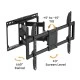 POWERTECH επιτοίχια βάση τηλεόρασης PT-1423, 37-90", 75kg, heavy duty, full motion