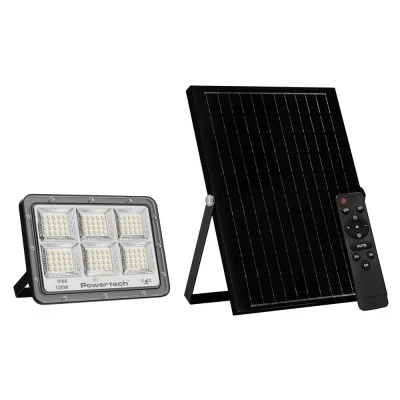 LED Ηλιακός Προβολέας 120W με Τηλεχειριστήριο & Αισθητήρα Κίνησης με ενδιάμεσο φως 4000K 1500lm IP66