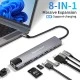 POWERTECH docking station PT-1537, 8 θυρών, USB-C σύνδεση, 100W PD, 1000Mbps, γκρι POWERTECH docking station PT-1537, 8 θυρών, USB-C σύνδεση, 100W PD, 1000Mbps, γκρι
