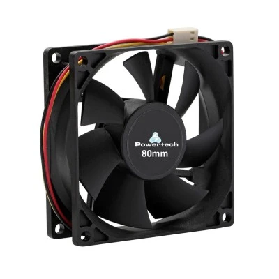 Powertech Ανεμιστήρας 80 x 80 x 25mm - με τροφοδοσία 3pin 4 βίδες
