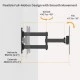 POWERTECH επιτοίχια βάση τηλεόρασης PT-1556, 23-43", έως 30kg, full motion POWERTECH επιτοίχια βάση τηλεόρασης PT-1556, 23-43", έως 30kg, full motion