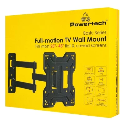 POWERTECH επιτοίχια βάση τηλεόρασης PT-1556, 23-43", έως 30kg, full motion POWERTECH επιτοίχια βάση τηλεόρασης PT-1556, 23-43", έως 30kg, full motion