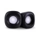 POWERTECH ηχεία Essential sound PT-844, 2x 3W, 3.5mm, μαύρα