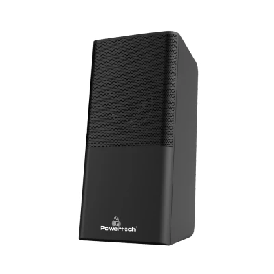 POWERTECH ηχεία Premium sound16W, USB/SD/FM/BT, remote, μαύρα