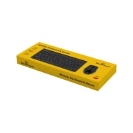 POWERTECH set ποντίκι & πληκτρολόγιο PT-940 ασύρματο 1200dpi σε μαύρο χρώμα με αθόρυβη πληκτρολόγηση