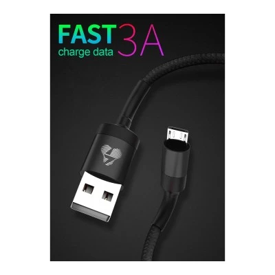 POWERTECH Καλώδιο USB σε Lightning eco round PTR-0082, copper, 1m, μαύρο
