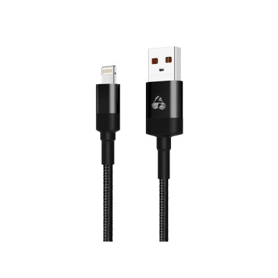 POWERTECH Καλώδιο USB σε Lightning eco round PTR-0082, copper, 1m, μαύρο