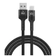 POWERTECH καλώδιο USB σε Micro USB PTR-0125, 12W 2.4A, copper, 1m, μαύρο