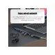 POWERTECH docking station PTR-0152, 10 θυρών, βάση laptop, USB-C, γκρι