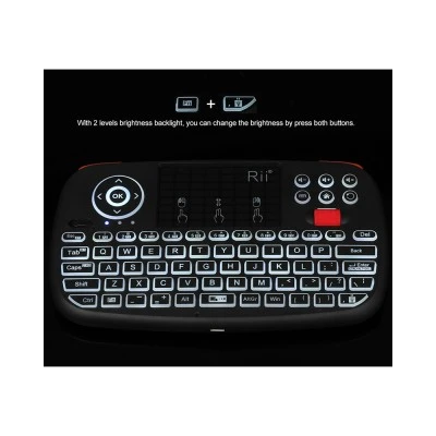 RIITEK ασύρματο mini πληκτρολόγιο i4, backlit, Bluetooth & 2.4GHz, μαύρο RIITEK ασύρματο mini πληκτρολόγιο i4, backlit, Bluetooth & 2.4GHz, μαύρο