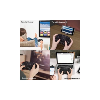 RIITEK Ασύρματο πληκτρολόγιο mini i8+ με touchpad, 2.4GHz, μαύρο