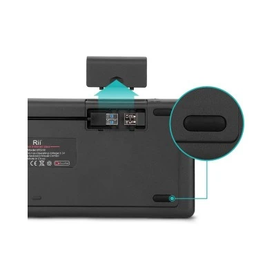 RIITEK ασύρματο πληκτρολόγιο Mini K18+ με touchpad, RGB backlit, 2.4GHz RIITEK ασύρματο πληκτρολόγιο Mini K18+ με touchpad, RGB backlit, 2.4GHz