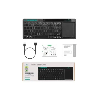 RIITEK ασύρματο πληκτρολόγιο Mini K18+ με touchpad, RGB backlit, 2.4GHz RIITEK ασύρματο πληκτρολόγιο Mini K18+ με touchpad, RGB backlit, 2.4GHz