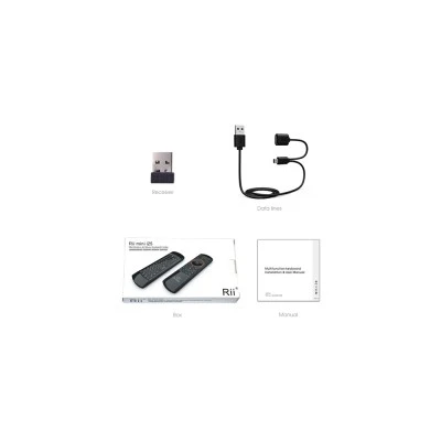 RIITEK τηλεχειριστήριο Mini i25 με πληκτρολόγιο & air mouse, 2.4GHz