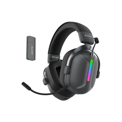 SADES gaming headset Defender, ασύρματα & ενσύρματα, 50mm, 1050mAh, RGB, multi-platform, μαύρο SADES gaming headset Defender, ασύρματα & ενσύρματα, 50mm, 1050mAh, RGB, multi-platform, μαύρο