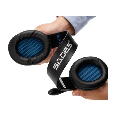 Ακουστικά κεφαλής SADES Gaming headset Tpower με 40mm με υψηλής ευαισθησίας μικρόφωνο