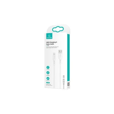 USAMS καλώδιο USB σε Lightning U68, 2A, 1m, λευκό