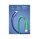USAMS καλώδιο USB σε Lightning U68, 2A, 1m, λευκό