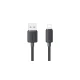 USAMS καλώδιο Lightning σε USB US-SJ689, 2.4A, 480Mbps, 1m, μαύρο