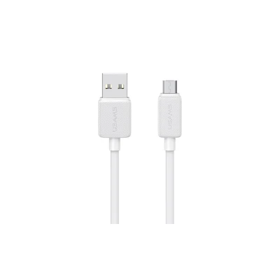 USAMS καλώδιο micro USB σε USB US-SJ690, 10W, 480Mbps, 1m, λευκό