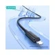 USAMS καλώδιο Lightning σε USB US-SJ694, 2.4A, 480Mbps, 2m, μαύρο