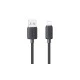 USAMS καλώδιο Lightning σε USB US-SJ694, 2.4A, 480Mbps, 2m, μαύρο