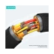 USAMS καλώδιο Lightning σε USB US-SJ694, 2.4A, 480Mbps, 2m, λευκό